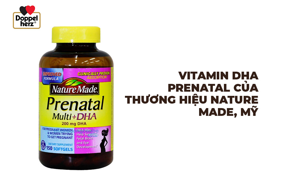 Vitamin DHA Prenatal của thương hiệu Nature Made, Mỹ