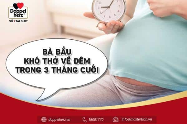 Bà bầu khó thở về đêm trong 3 tháng cuối