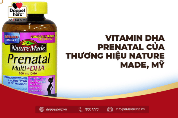 Vitamin DHA Prenatal của thương hiệu Nature Made, Mỹ