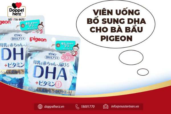 Viên uống bổ sung DHA cho bà bầu Pigeon