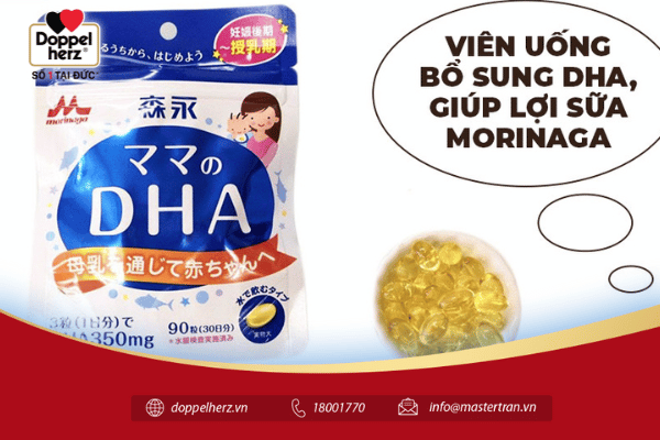 Viên uống bổ sung DHA, giúp lợi sữa Morinaga