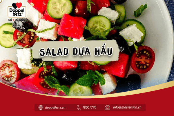 Salad dưa hấu - đồ ăn vặt cho mẹ bầu dễ chế biến