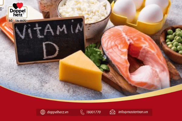 Vitamin D giúp tăng cường khả năng hấp thụ canxi và phospho