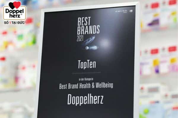 Doppelherz đạt giải thưởng top 10 thương hiệu tốt nhất