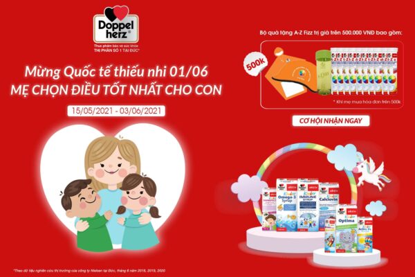 Món quà Doppelherz gợi ý giúp các mẹ dành tặng con yêu nhân ngày Quốc tế Thiếu Nhi