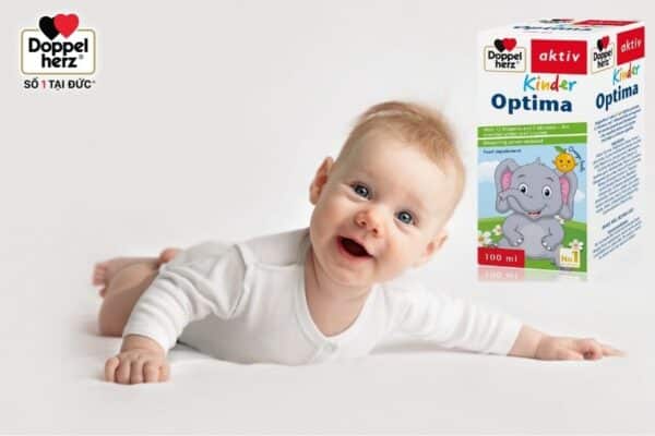 Thực phẩm bảo vệ sức khoẻ Kinder Optima là sản phẩm cực kỳ phù hợp với trẻ 8 tháng biếng ăn và chậm tăng cân