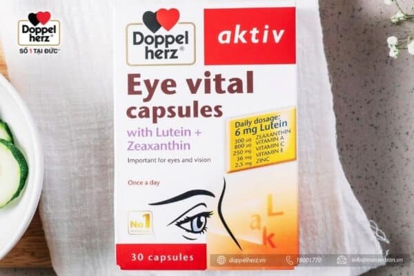 Viên bổ mắt Eye Vital Capsules là sản phẩm cao cấp và chất lượng đến từ thương hiệu Doppelherz - số 1 tại Đức của tập đoàn Queisser Pharma