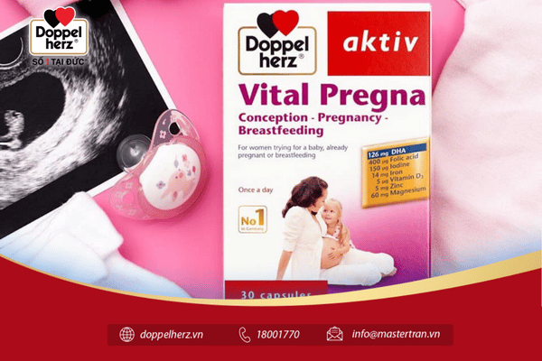 Sử dụng vitamin bà bầu Vita Pregna giúp giảm các cơn đau bụng dưới khi mang thai
