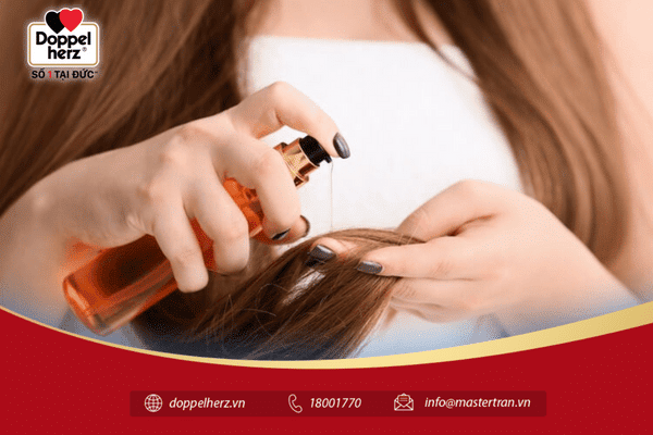 Dùng dầu dưỡng tóc thường xuyên giúp chăm sóc tóc khô xơ và cải thiện tóc chẻ ngọn