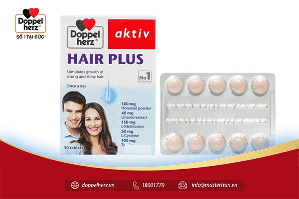 Sử dụng Hair Plus Doppelherz để cung cấp đủ lượng Biotin cơ thể cần