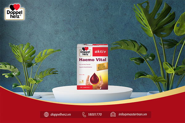Sử dụng thực phẩm bảo vệ sức khỏe Haemo Vital để cung cấp sắt cho cơ thể