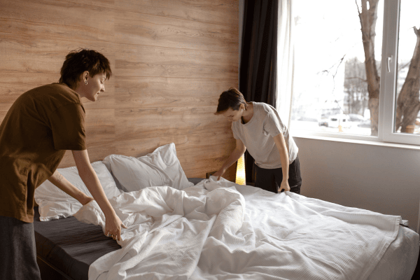 Thay ga giường thường xuyên tránh tích bụi bẩn