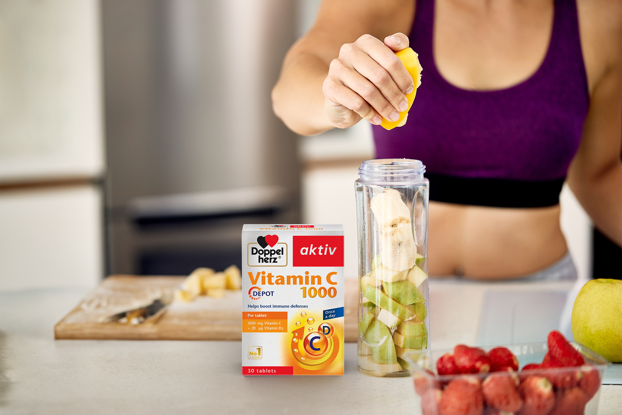 Vitamin C Doppelherz - Thực phẩm tốt cho tim mạch