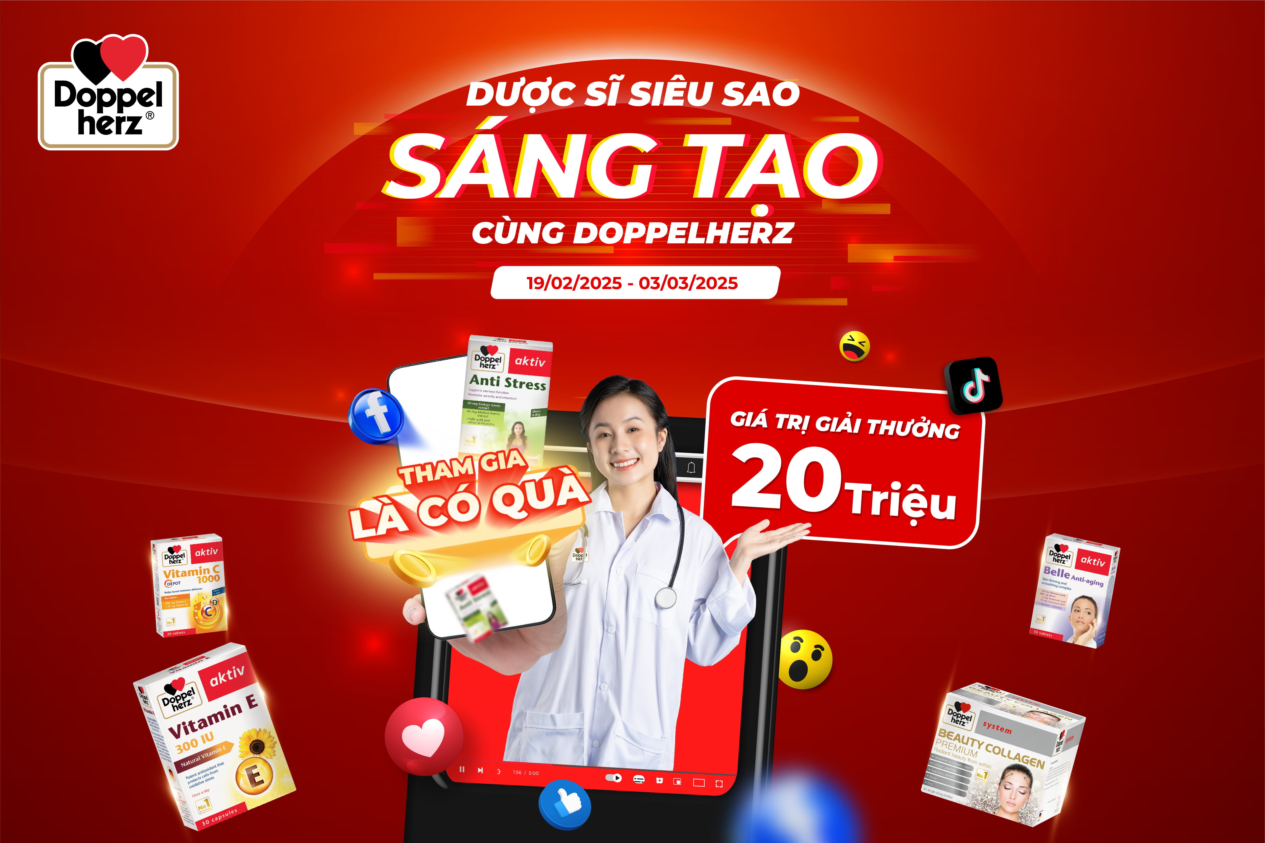 Dược sĩ siêu sao sáng tạo cùng Doppelherz