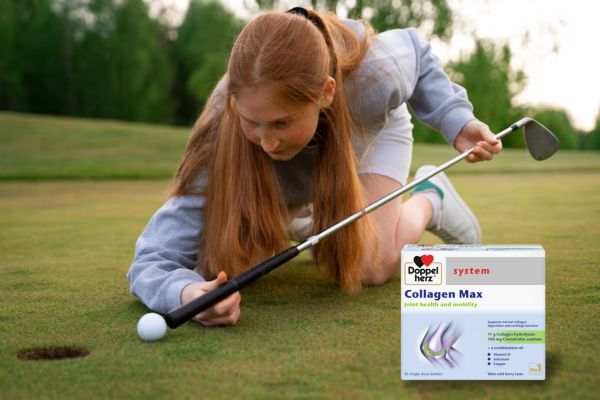 TPBVSK Doppelherz Collagen Max giúp bổ sung dưỡng chất khi chơi golf